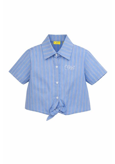 Camicia con logo OFF WHITE KIDS | OGGA018S26FAB001430